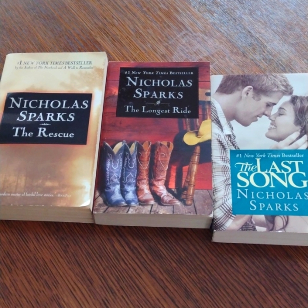 Nicholas Sparks 3 Paperbacks